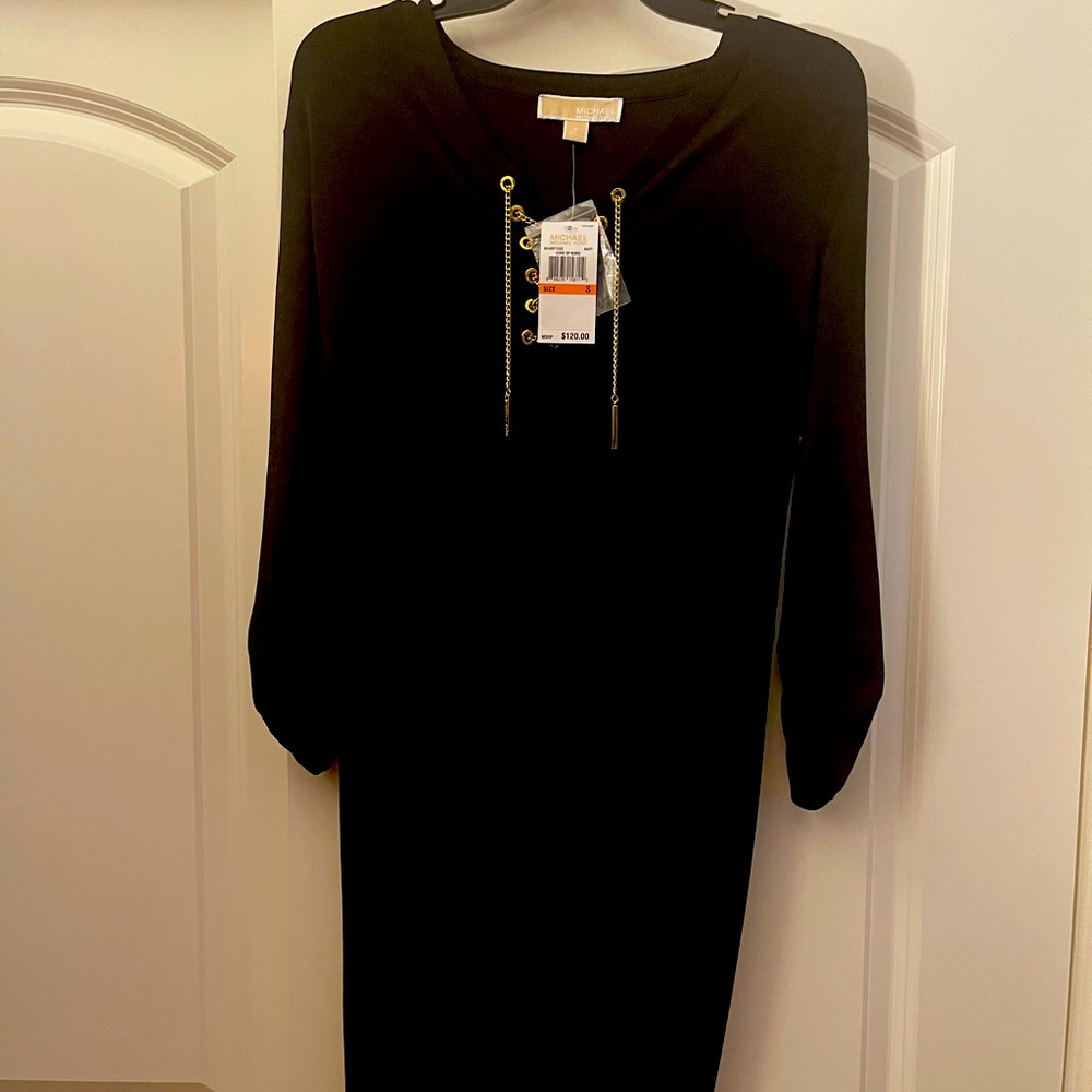 Dinner dress, with Gold chains